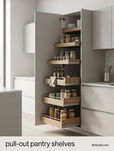 Transform Your Kitchen with pull-out pantry shelves for Better Accessibility