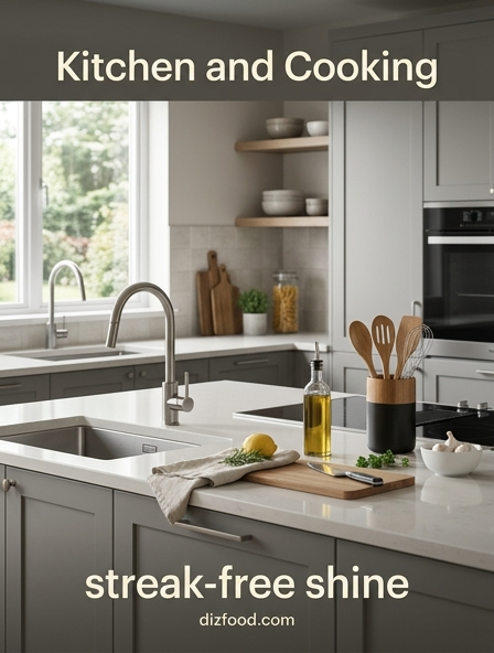 The Best Way to Achieve a streak-free shine on Kitchen Surfaces Without Paper Towels