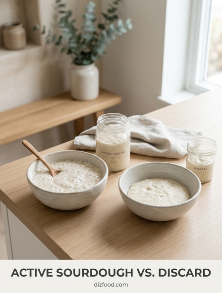 Active Sourdough vs. Discard - Choosing Between Maximum Rise and Tangy Depth
