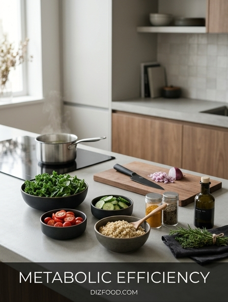 Supporting Optimal Metabolic Efficiency with Balanced Raw and Cooked Food Planning