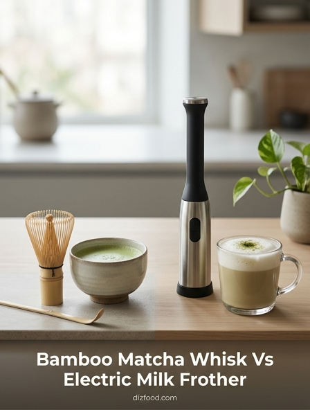 Bamboo Matcha Whisk Vs Electric Milk Frother - The One That Creates The Ultimate Clump-Free Froth