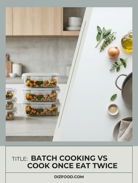 Batch Cooking Vs Cook Once Eat Twice - The Strategy That Saves Your Weeknight Sanity!