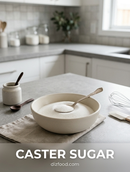 How caster sugar Creates a Light and Airy Crumb in Professional Baking