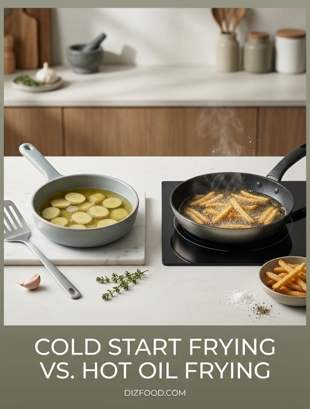 Cold Start Frying Vs. Hot Oil Frying: Choosing The Best Technique For Perfect Texture