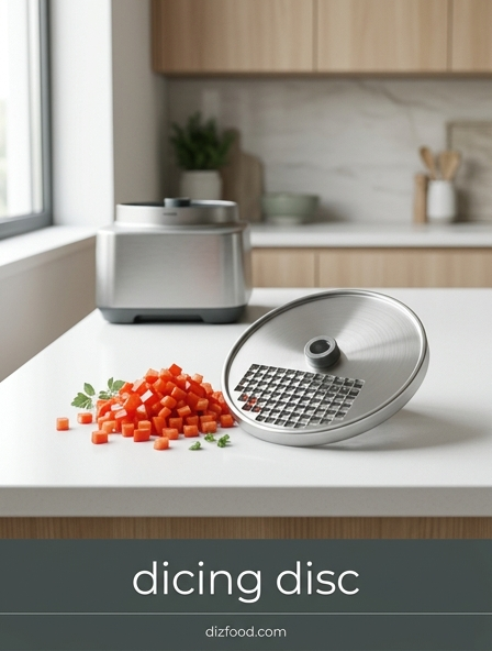 How a dicing disc Creates Perfect Cubes for Your Soups and Salsas