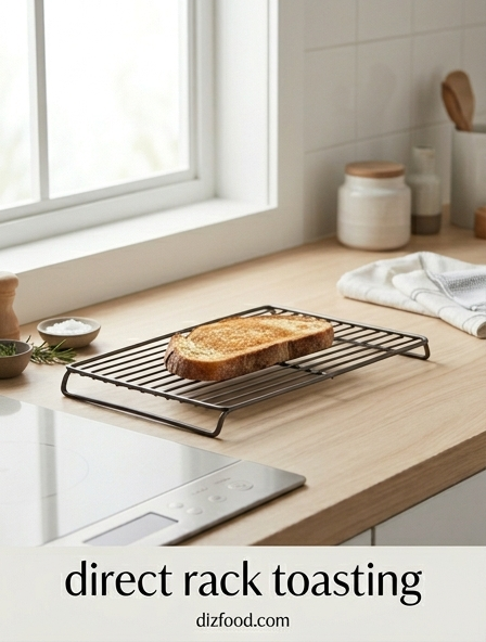 The secret to achieving maximum crispness and browning through direct rack toasting