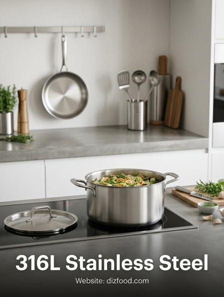 The Benefits of 316L Stainless Steel for Durable and Hygienic Cookware Care