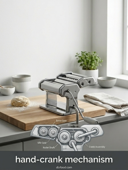 Improving Food Preparation Efficiency with a hand-crank mechanism