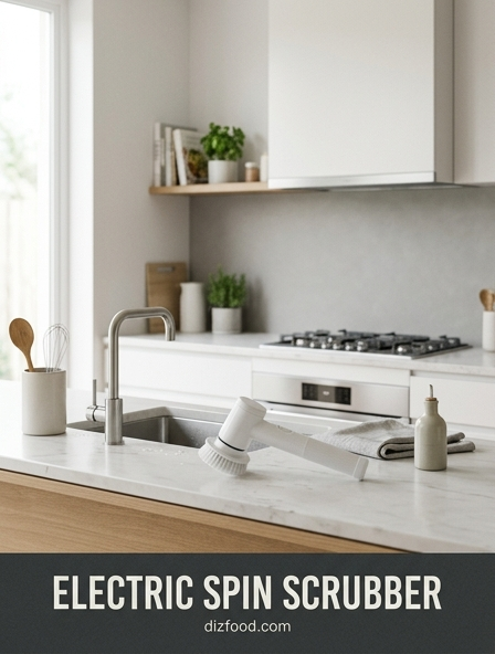 Why switching to an electric spin scrubber makes kitchen deep cleaning fast and effortless
