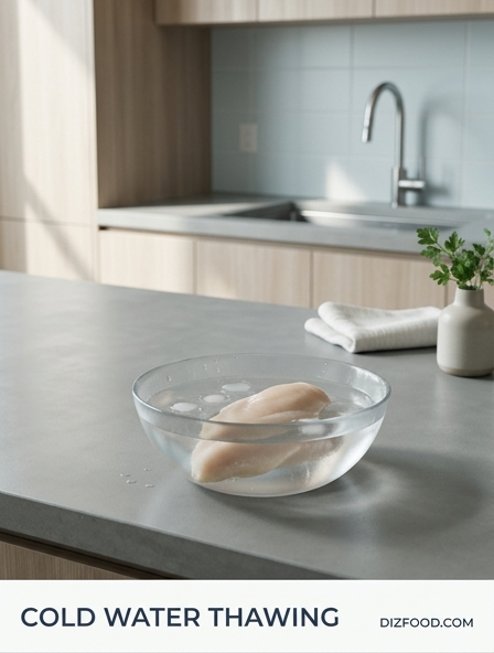 A Fast Approach to cold water thawing Without Compromising Food Safety