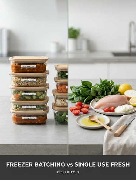 Freezer Batching vs. Single Use Fresh - Which Strategy Best Optimizes Your Kitchen Efficiency?