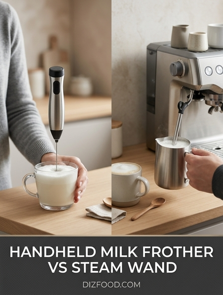 Handheld Milk Frother Vs Steam Wand - Which Creates The Perfect Coffee Foam?