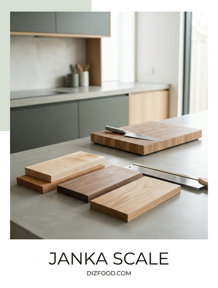 How the Janka Scale determines the best surface for kitchen knives
