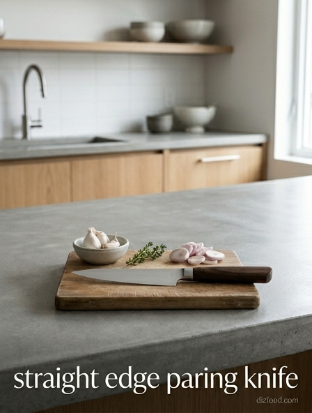 Mastering intricate control and peeling with a straight edge paring knife
