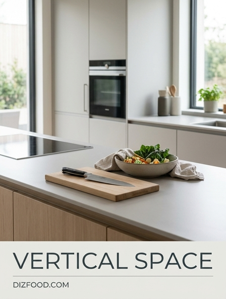Smart Solutions for Maximizing vertical space to Create a Clutter-Free Kitchen