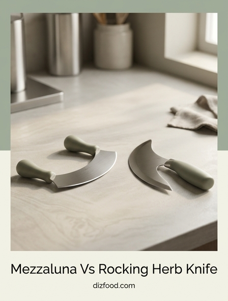 Mezzaluna Vs Rocking Herb Knife - The One That Masters Every Herb In Your Kitchen!