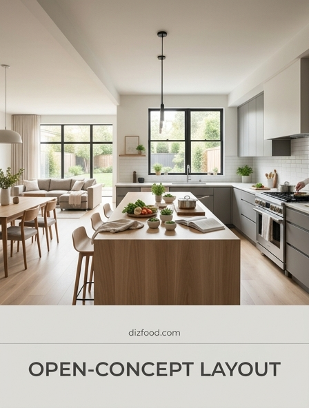 How an open-concept layout Facilitates Seamless Social Flow and Communal Interaction