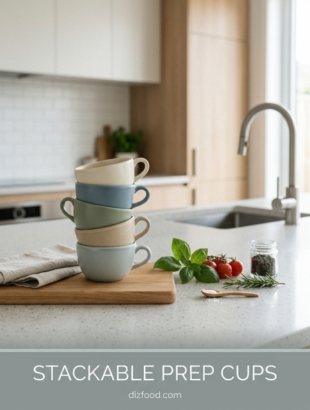 Why stackable prep cups are Essential for Precise Ingredient Organization