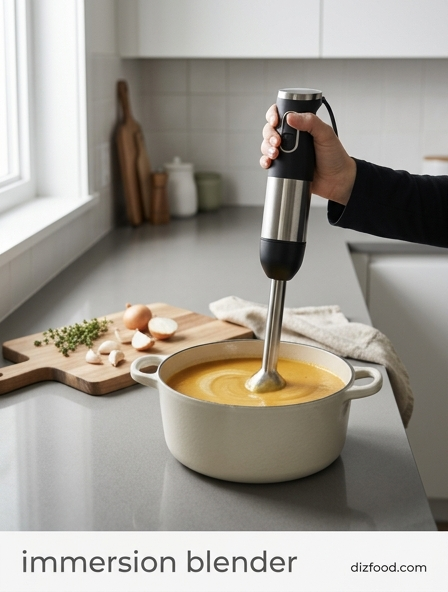 Achieve Professional Purees and Soups with a Portable immersion blender