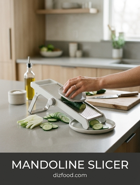 Elevate your kitchen workflow with the precision of a mandoline slicer