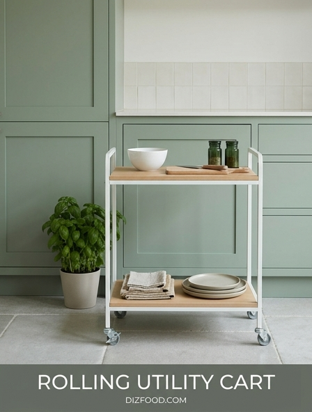 How a rolling utility cart Maximizes Efficiency in Compact Kitchen Environments