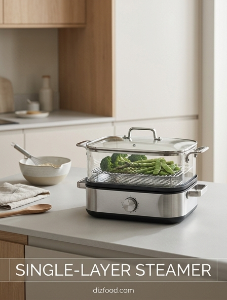 Why a single-layer steamer Is Ideal for Delicate Textures and Direct Steam