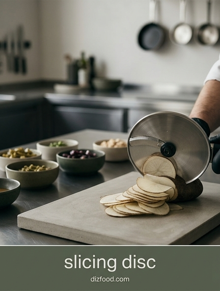 Mastering the slicing disc to Quickly Prepare Uniform Vegetable Rounds and Ribbons