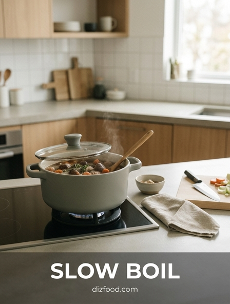 Why a slow boil is essential for tenderizing tough cuts of meat