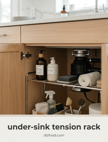 Smart Kitchen Organization Tips Using an Under-Sink Tension Rack for Instant Storage