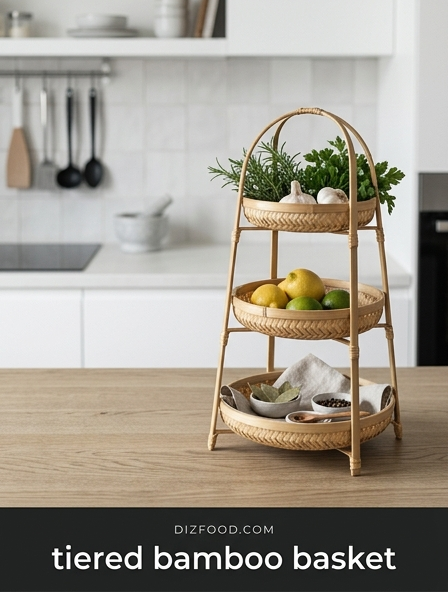 Expanding Your Cooking Capacity with a tiered bamboo basket for Healthy Meals