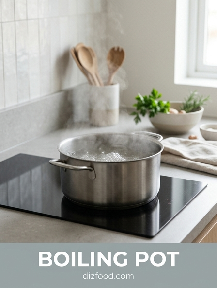 Traditional boiling pot Methods for Flexible High Volume Kitchen Cooking