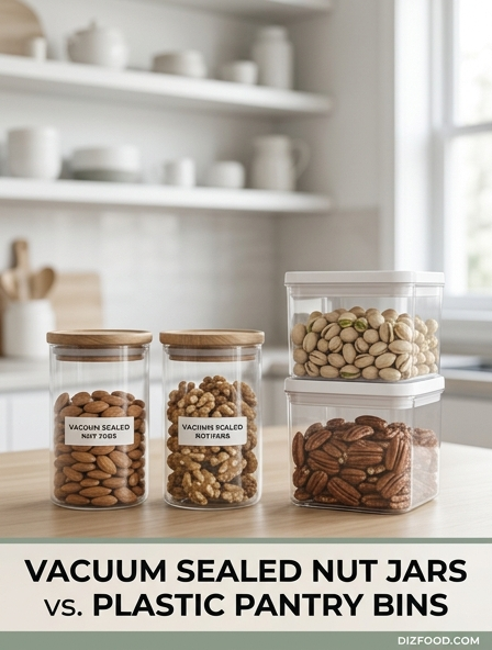 Vacuum Sealed Nut Jars Vs Plastic Pantry Bins - The Secret To Keeping Your Nuts Fresh Forever!